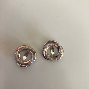 Tri-color earring jackets